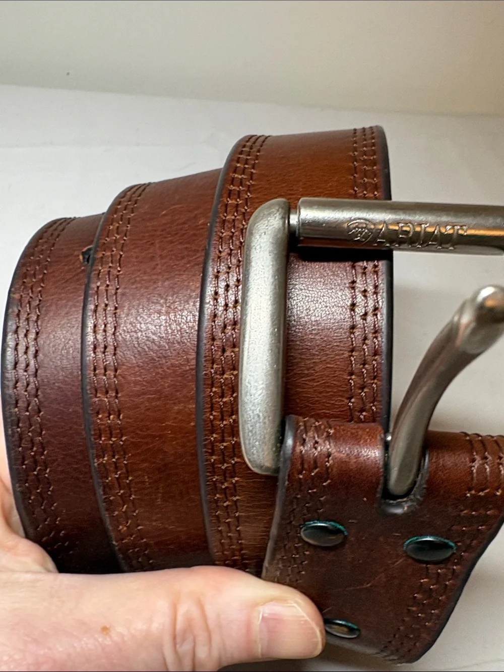 Ariat Brown Leather Belt Size 40